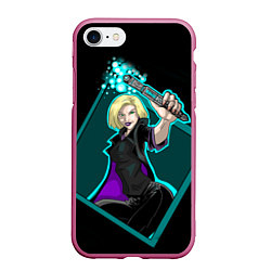 Чехол iPhone 7/8 матовый Blonde, цвет: 3D-малиновый