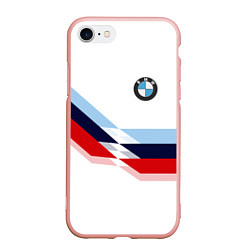 Чехол iPhone 7/8 матовый BMW БМВ WHITE