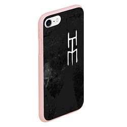 Чехол iPhone 7/8 матовый HIM, цвет: 3D-светло-розовый — фото 2