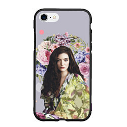 Чехол iPhone 7/8 матовый Lorde Floral цвета 3D-черный — фото 1
