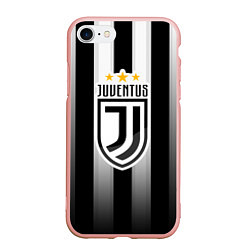 Чехол iPhone 7/8 матовый Juventus FC: New logo