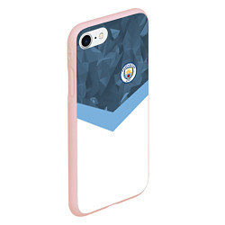 Чехол iPhone 7/8 матовый Manchester City FC: Sport, цвет: 3D-светло-розовый — фото 2