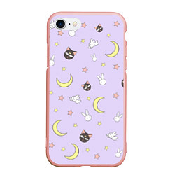Чехол iPhone 7/8 матовый Сейлор Мур, цвет: 3D-светло-розовый