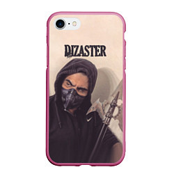Чехол iPhone 7/8 матовый Dizaster Rap, цвет: 3D-малиновый