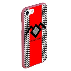 Чехол iPhone 7/8 матовый Twin Peaks Mark, цвет: 3D-малиновый — фото 2
