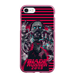 Чехол iPhone 7/8 матовый Blade Runner 2049: Hands, цвет: 3D-малиновый