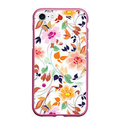 Чехол iPhone 7/8 матовый Нежные цветы