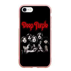 Чехол iPhone 7/8 матовый Deep Purple, цвет: 3D-светло-розовый