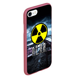 Чехол iPhone 7/8 матовый S.T.A.L.K.E.R: Лёня, цвет: 3D-малиновый — фото 2