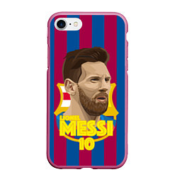 Чехол iPhone 7/8 матовый FCB Lionel Messi