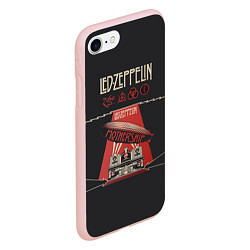 Чехол iPhone 7/8 матовый Led Zeppelin: Mothership, цвет: 3D-светло-розовый — фото 2