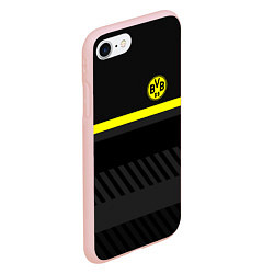 Чехол iPhone 7/8 матовый FC Borussia 2018 Original #3, цвет: 3D-светло-розовый — фото 2