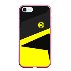 Чехол iPhone 7/8 матовый FC Borussia: Sport Geometry