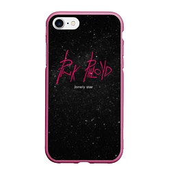 Чехол iPhone 7/8 матовый Pink Phloyd: Lonely star, цвет: 3D-малиновый