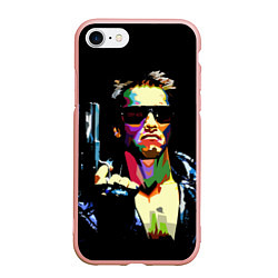Чехол iPhone 7/8 матовый Terminator Art