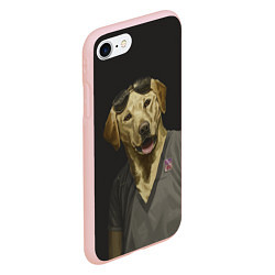 Чехол iPhone 7/8 матовый Mr Peanutbutter, цвет: 3D-светло-розовый — фото 2