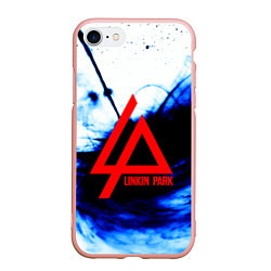 Чехол iPhone 7/8 матовый Linkin Park blue smoke
