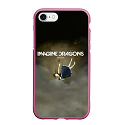 Чехол iPhone 7/8 матовый Imagine Dragons: Dream, цвет: 3D-малиновый