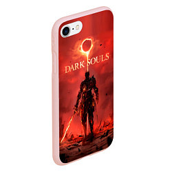 Чехол iPhone 7/8 матовый Dark Souls: Red Sunrise, цвет: 3D-светло-розовый — фото 2