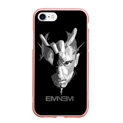 Чехол iPhone 7/8 матовый Eminem B&G, цвет: 3D-светло-розовый