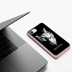 Чехол iPhone 7/8 матовый Eminem B&G, цвет: 3D-светло-розовый — фото 2