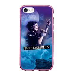 Чехол iPhone 7/8 матовый The Cranberries, цвет: 3D-малиновый