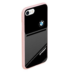 Чехол iPhone 7/8 матовый BMW SPORT БМВ СПОРТ, цвет: 3D-светло-розовый — фото 2