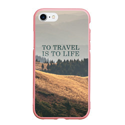 Чехол iPhone 7/8 матовый To Travel is to Life