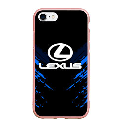 Чехол iPhone 7/8 матовый Lexus: Blue Anger