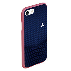 Чехол iPhone 7/8 матовый Mitsubishi: Sport Motors, цвет: 3D-малиновый — фото 2