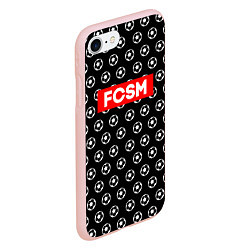 Чехол iPhone 7/8 матовый FCSM Supreme, цвет: 3D-светло-розовый — фото 2