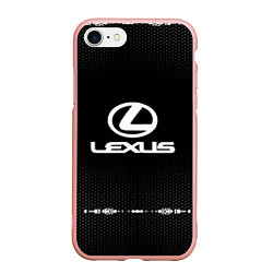 Чехол iPhone 7/8 матовый Lexus: Black Abstract