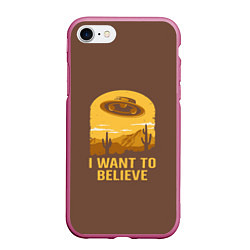 Чехол iPhone 7/8 матовый I want to believe