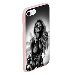 Чехол iPhone 7/8 матовый Trap Girl, цвет: 3D-светло-розовый — фото 2