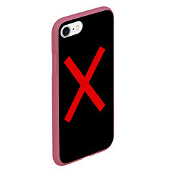 Чехол iPhone 7/8 матовый MONSTA X 7, цвет: 3D-малиновый — фото 2