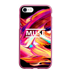 Чехол iPhone 7/8 матовый MUSE: Neon Colours
