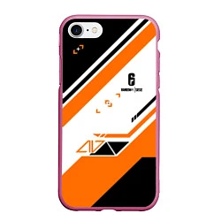 Чехол iPhone 7/8 матовый R6S: Asimov Orange Style, цвет: 3D-малиновый