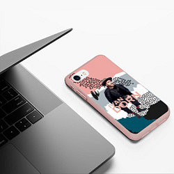 Чехол iPhone 7/8 матовый Ivan Dorn, цвет: 3D-светло-розовый — фото 2
