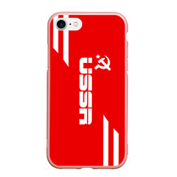 Чехол iPhone 7/8 матовый USSR: Red Sport