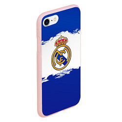 Чехол iPhone 7/8 матовый Real Madrid FC, цвет: 3D-светло-розовый — фото 2