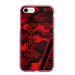 Чехол iPhone 7/8 матовый CS:GO Red Camo