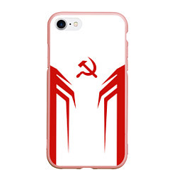 Чехол iPhone 7/8 матовый СССР воин