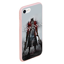 Чехол iPhone 7/8 матовый Bloodborne: Hell Knight, цвет: 3D-светло-розовый — фото 2