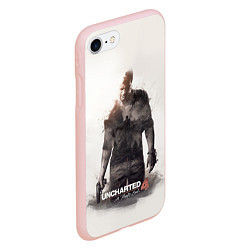 Чехол iPhone 7/8 матовый Uncharted 4: Nathan, цвет: 3D-светло-розовый — фото 2