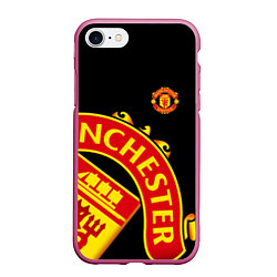 Чехол iPhone 7/8 матовый FC Man United: Black Exclusive