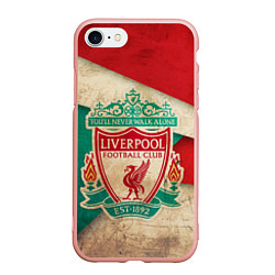 Чехол iPhone 7/8 матовый FC Liverpool: Old Style