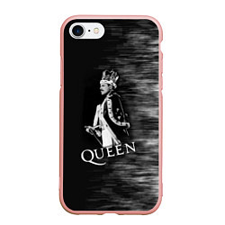 Чехол iPhone 7/8 матовый Black Queen, цвет: 3D-светло-розовый
