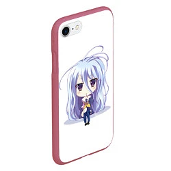 Чехол iPhone 7/8 матовый No Game No Life, цвет: 3D-малиновый — фото 2