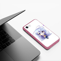 Чехол iPhone 7/8 матовый No Game No Life, цвет: 3D-малиновый — фото 2