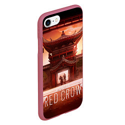 Чехол iPhone 7/8 матовый R6S: Red Crow, цвет: 3D-малиновый — фото 2